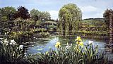 Melissa Graves-brown Canvas Paintings - Bridge At Giverny